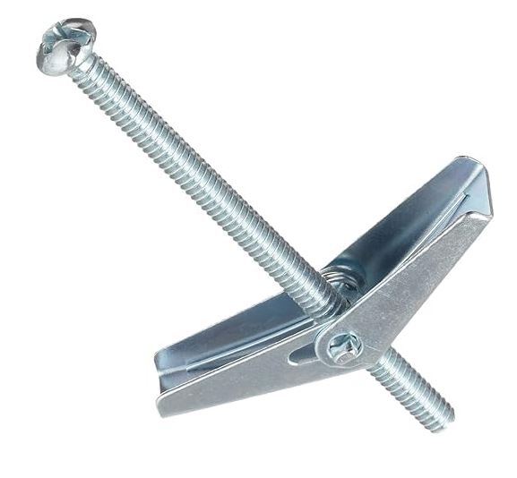 18C300BTR0Z 3/16-24 X 3 COMBO ROUND TOGGLE BOLT W/WING  ZINC